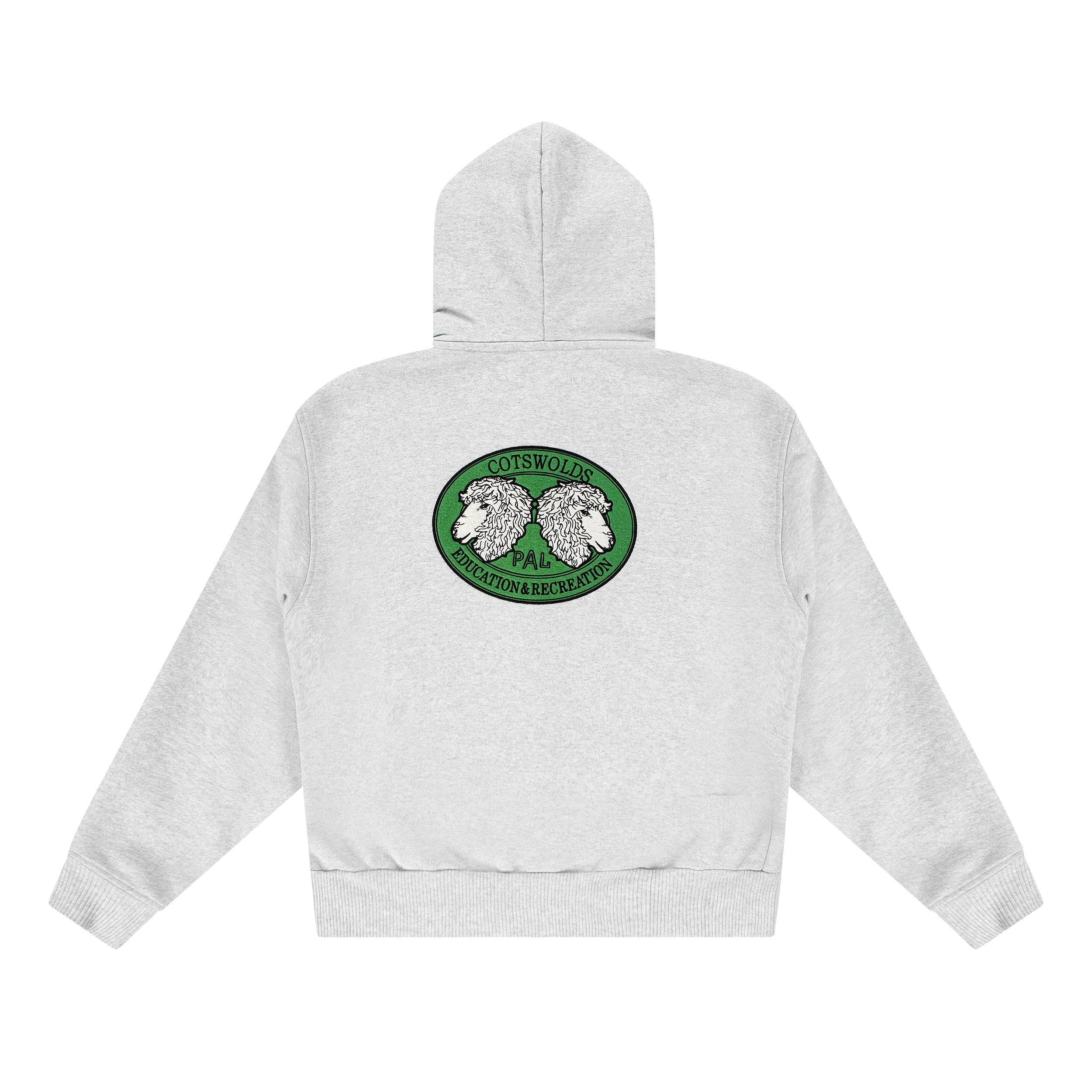 A Pint Of Sheep Full Zip Hoody Light Gray Marl - Image 2