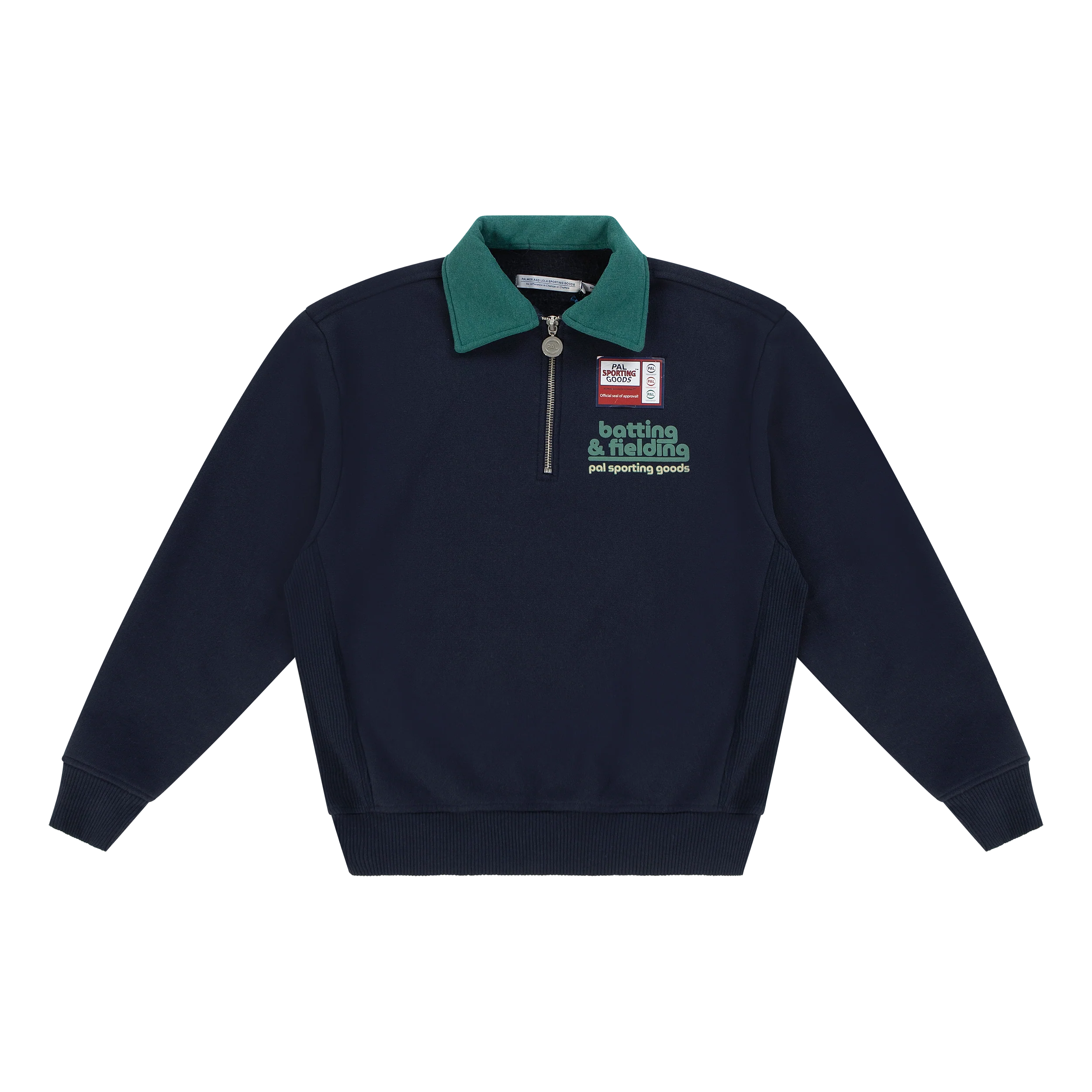 Batting & Fielding half Zip Maritime Blue