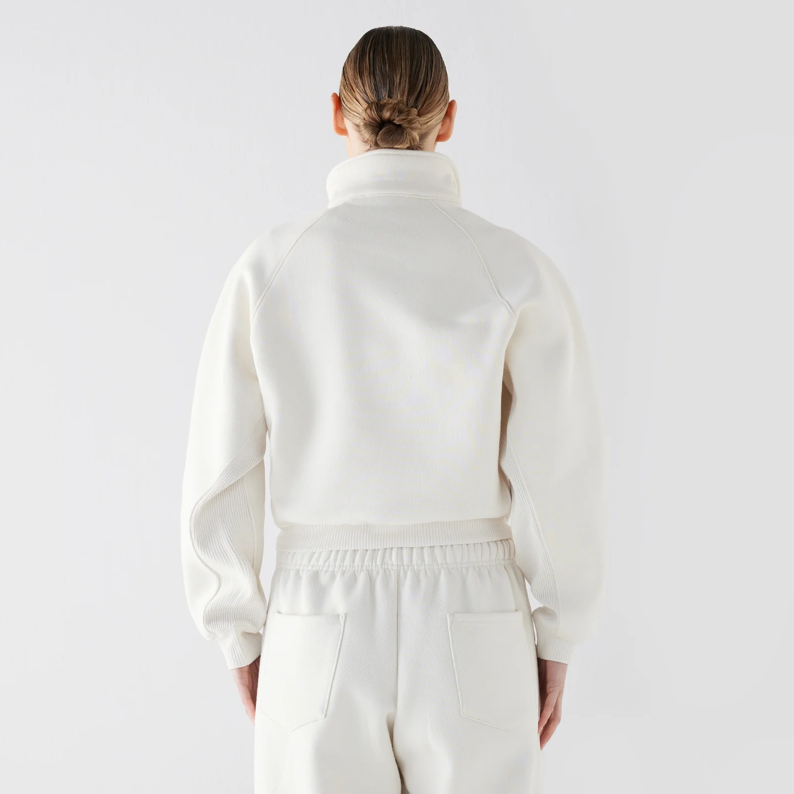 Women's Pre Game Half Zip Marshmallow - Image 3